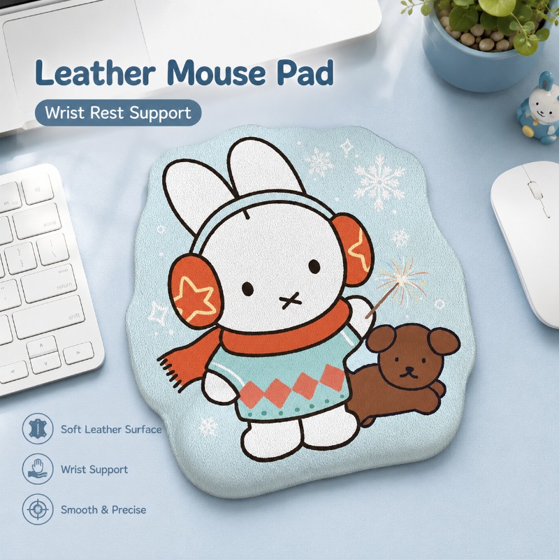 Laptop Office Accessories - Tapis de souris en cuir Anime