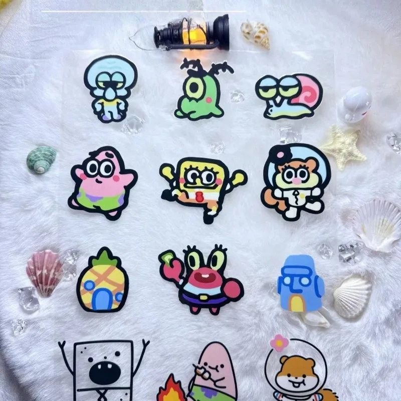 Laptop Accessories Gifts - Autocollants de transfert Kawaii Bob l'éponge,