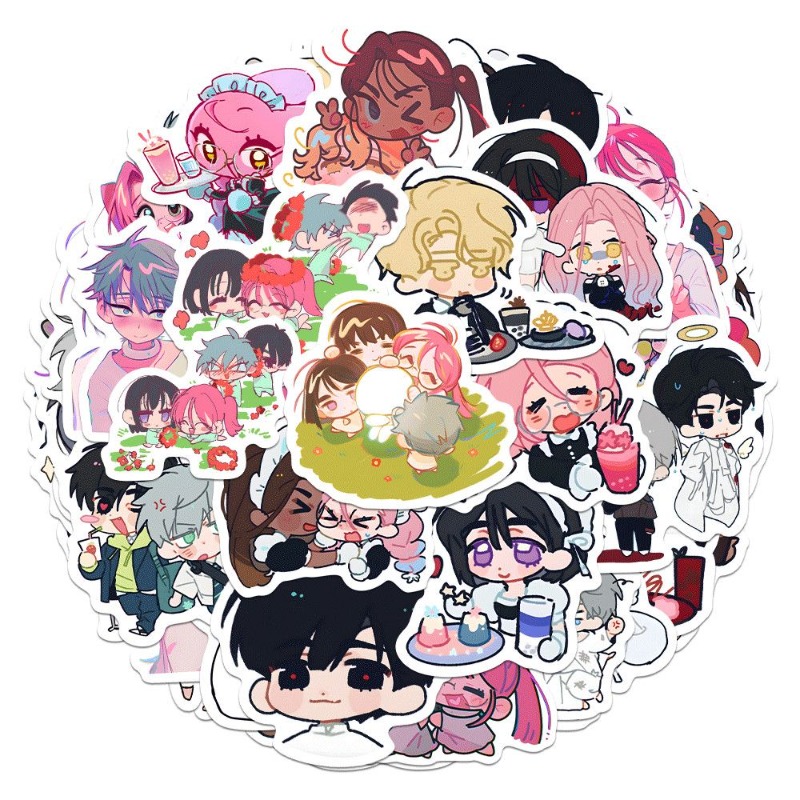 Laptop Accessories Gifts - 80 autocollants mignons de dessins animés