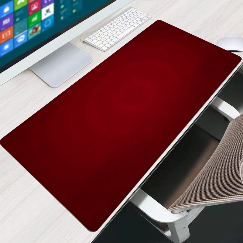 Laptop Office Accessories - Tapis de souris rouge pour bureau,