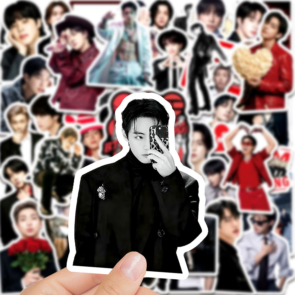 Laptop Accessories Gifts - Autocollants BTS, groupe de K-pop, 50
