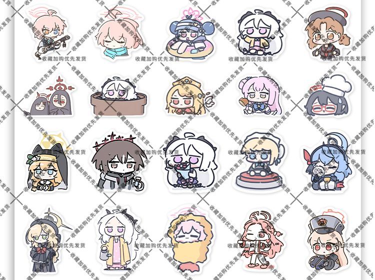 80 pièces Anime bleu archives  - Laptop Accessories Decoration avis et prix