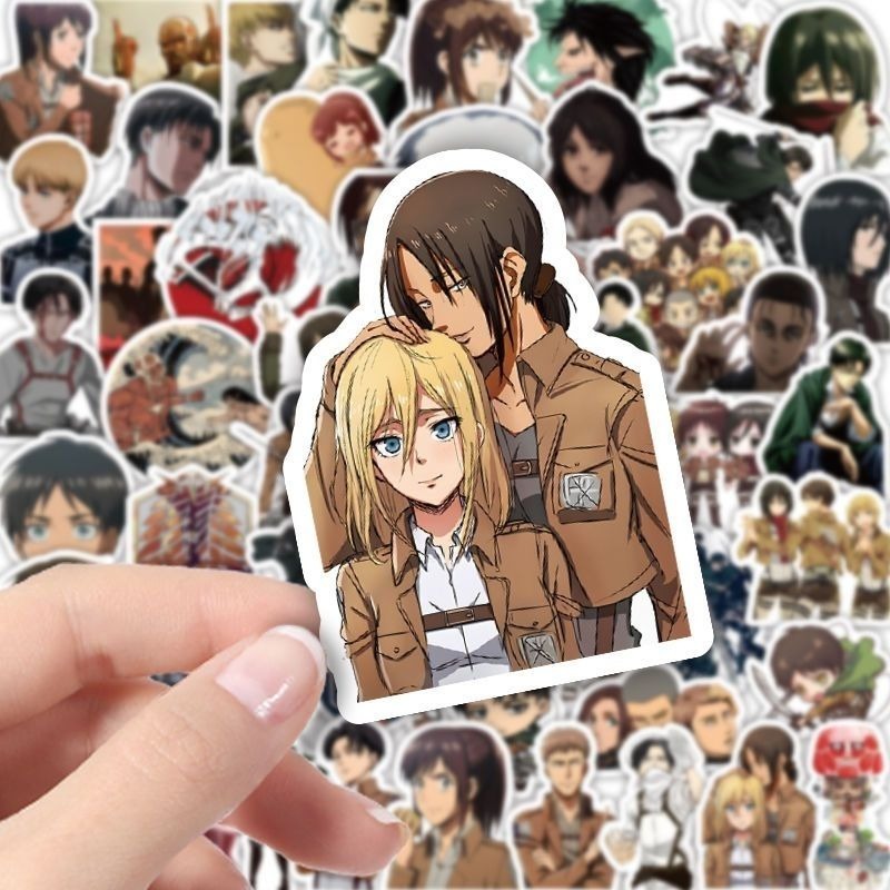 60 autocollants anime Attack o - Laptop Accessories Decoration avis et prix