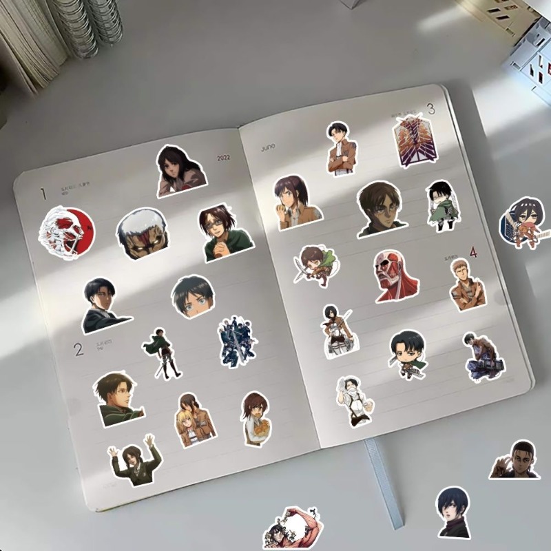 60 autocollants anime Attack o - Laptop Accessories Decoration avis et prix
